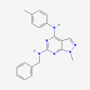 N~6~-benzyl-1-methyl-N~4~-(4-methylphenyl)-1H-pyrazolo[3,4-d]pyrimidine-4,6-diamine