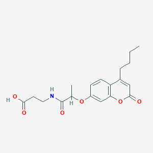 N-{2-[(4-butyl-2-oxo-2H-chromen-7-yl)oxy]propanoyl}-beta-alanine