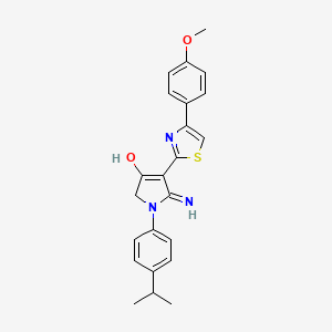 5-amino-1-(4-isopropylphenyl)-4-[4-(4-methoxyphenyl)-1,3-thiazol-2-yl]-1,2-dihydro-3H-pyrrol-3-one