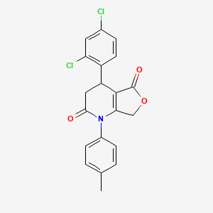 4-(2,4-dichlorophenyl)-1-(4-methylphenyl)-4,7-dihydrofuro[3,4-b]pyridine-2,5(1H,3H)-dione