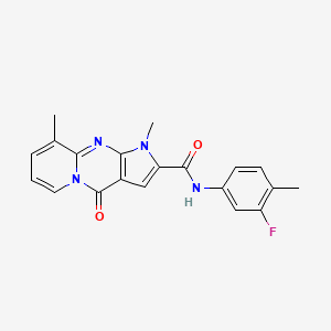 N-(3-fluoro-4-methylphenyl)-1,9-dimethyl-4-oxo-1,4-dihydropyrido[1,2-a]pyrrolo[2,3-d]pyrimidine-2-carboxamide