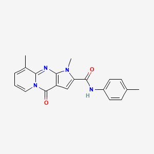 1,9-dimethyl-N-(4-methylphenyl)-4-oxo-1,4-dihydropyrido[1,2-a]pyrrolo[2,3-d]pyrimidine-2-carboxamide