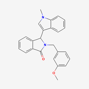 2-(3-methoxybenzyl)-3-(1-methyl-1H-indol-3-yl)-2,3-dihydro-1H-isoindol-1-one