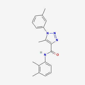 molecular formula C19H20N4O B11289478 N-(2,3-dimethylphenyl)-5-methyl-1-(3-methylphenyl)-1H-1,2,3-triazole-4-carboxamide 