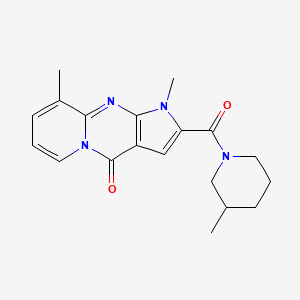 1,9-Dimethyl-2-[(3-methylpiperidino)carbonyl]pyrido[1,2-A]pyrrolo[2,3-D]pyrimidin-4(1H)-one