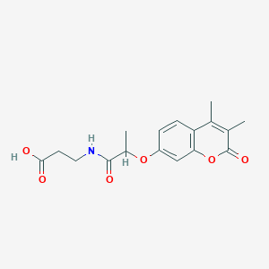 N-{2-[(3,4-dimethyl-2-oxo-2H-chromen-7-yl)oxy]propanoyl}-beta-alanine