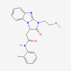 2-[1-(2-methoxyethyl)-2-oxo-2,3-dihydro-1H-imidazo[1,2-a]benzimidazol-3-yl]-N-(2-methylphenyl)acetamide