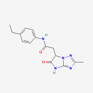 N-(4-ethylphenyl)-2-(2-methyl-5-oxo-5,6-dihydro-4H-imidazo[1,2-b][1,2,4]triazol-6-yl)acetamide