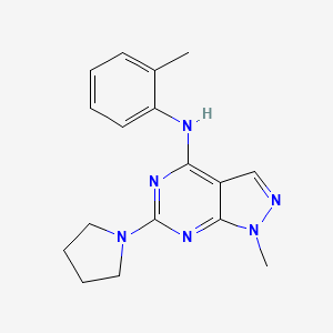 1-methyl-N-(2-methylphenyl)-6-(pyrrolidin-1-yl)-1H-pyrazolo[3,4-d]pyrimidin-4-amine