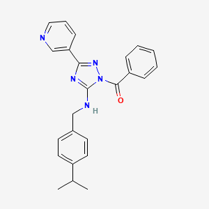 phenyl[5-{[4-(propan-2-yl)benzyl]amino}-3-(pyridin-3-yl)-1H-1,2,4-triazol-1-yl]methanone