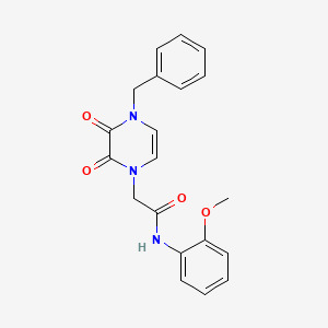 2-(4-benzyl-2,3-dioxo-1,2,3,4-tetrahydropyrazin-1-yl)-N-(2-methoxyphenyl)acetamide