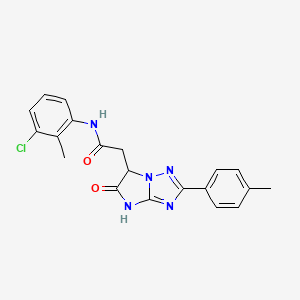 N-(3-chloro-2-methylphenyl)-2-[2-(4-methylphenyl)-5-oxo-5,6-dihydro-4H-imidazo[1,2-b][1,2,4]triazol-6-yl]acetamide