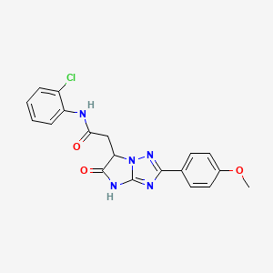 N-(2-chlorophenyl)-2-[2-(4-methoxyphenyl)-5-oxo-5,6-dihydro-4H-imidazo[1,2-b][1,2,4]triazol-6-yl]acetamide