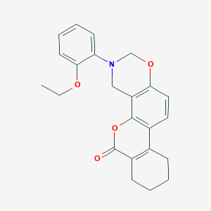 3-(2-ethoxyphenyl)-3,4,7,8,9,10-hexahydro-2H,6H-benzo[3,4]chromeno[8,7-e][1,3]oxazin-6-one