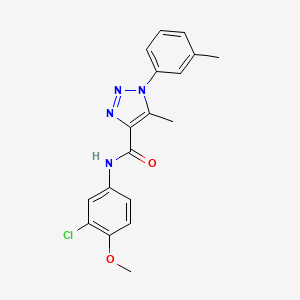 N-(3-chloro-4-methoxyphenyl)-5-methyl-1-(3-methylphenyl)-1H-1,2,3-triazole-4-carboxamide