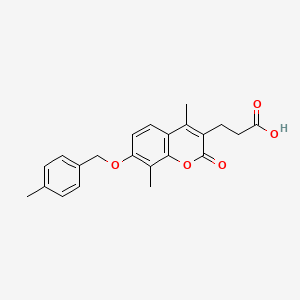 3-{4,8-dimethyl-7-[(4-methylbenzyl)oxy]-2-oxo-2H-chromen-3-yl}propanoic acid