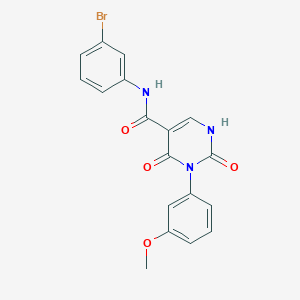 N-(3-bromophenyl)-3-(3-methoxyphenyl)-2,4-dioxo-1,2,3,4-tetrahydropyrimidine-5-carboxamide