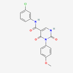 N-(3-chlorophenyl)-3-(4-methoxyphenyl)-2,4-dioxo-1,2,3,4-tetrahydropyrimidine-5-carboxamide