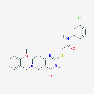 N-(3-chlorophenyl)-2-{[6-(2-methoxybenzyl)-4-oxo-3,4,5,6,7,8-hexahydropyrido[4,3-d]pyrimidin-2-yl]sulfanyl}acetamide