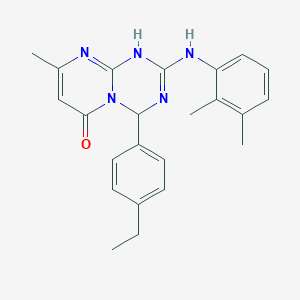 2-[(2,3-dimethylphenyl)amino]-4-(4-ethylphenyl)-8-methyl-1,4-dihydro-6H-pyrimido[1,2-a][1,3,5]triazin-6-one