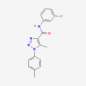 N-(3-fluorophenyl)-5-methyl-1-(4-methylphenyl)-1H-1,2,3-triazole-4-carboxamide