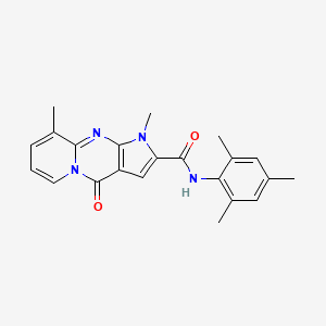 N-mesityl-1,9-dimethyl-4-oxo-1,4-dihydropyrido[1,2-a]pyrrolo[2,3-d]pyrimidine-2-carboxamide