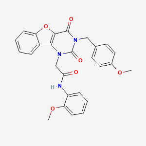 2-[3-(4-methoxybenzyl)-2,4-dioxo-3,4-dihydro[1]benzofuro[3,2-d]pyrimidin-1(2H)-yl]-N-(2-methoxyphenyl)acetamide