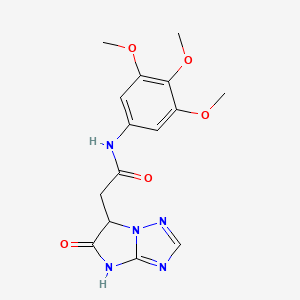 2-(5-oxo-5,6-dihydro-4H-imidazo[1,2-b][1,2,4]triazol-6-yl)-N-(3,4,5-trimethoxyphenyl)acetamide