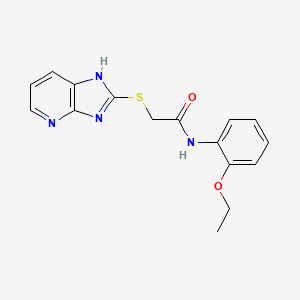 molecular formula C16H16N4O2S B11289936 N-(2-ethoxyphenyl)-2-(1H-imidazo[4,5-b]pyridin-2-ylsulfanyl)acetamide 