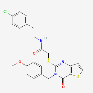 N-[2-(4-chlorophenyl)ethyl]-2-{[3-(4-methoxybenzyl)-4-oxo-3,4-dihydrothieno[3,2-d]pyrimidin-2-yl]sulfanyl}acetamide