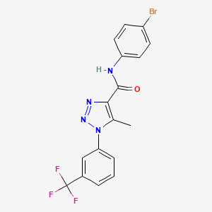 N-(4-bromophenyl)-5-methyl-1-[3-(trifluoromethyl)phenyl]-1H-1,2,3-triazole-4-carboxamide