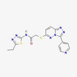 N-(5-ethyl-1,3,4-thiadiazol-2-yl)-2-((3-(pyridin-4-yl)-[1,2,4]triazolo[4,3-b]pyridazin-6-yl)thio)acetamide