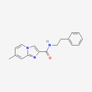 7-methyl-N-(2-phenylethyl)imidazo[1,2-a]pyridine-2-carboxamide