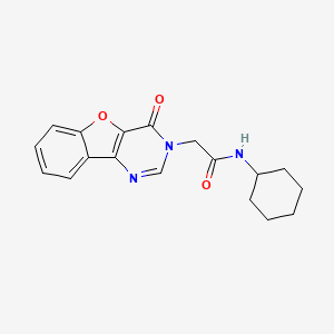 N-cyclohexyl-2-(4-oxobenzofuro[3,2-d]pyrimidin-3(4H)-yl)acetamide