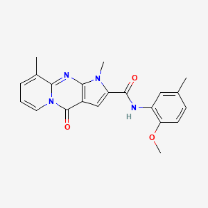 N-(2-methoxy-5-methylphenyl)-1,9-dimethyl-4-oxo-1,4-dihydropyrido[1,2-a]pyrrolo[2,3-d]pyrimidine-2-carboxamide