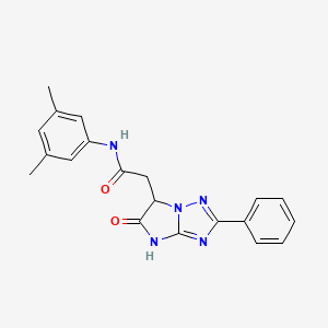 N-(3,5-dimethylphenyl)-2-(5-oxo-2-phenyl-5,6-dihydro-4H-imidazo[1,2-b][1,2,4]triazol-6-yl)acetamide