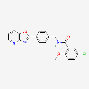 5-chloro-2-methoxy-N-(4-[1,3]oxazolo[4,5-b]pyridin-2-ylbenzyl)benzamide