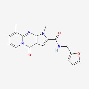 N-(2-furylmethyl)-1,9-dimethyl-4-oxo-1,4-dihydropyrido[1,2-a]pyrrolo[2,3-d]pyrimidine-2-carboxamide