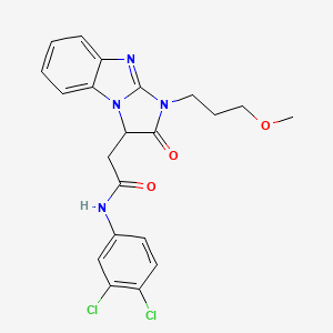 N-(3,4-dichlorophenyl)-2-[1-(3-methoxypropyl)-2-oxo-2,3-dihydro-1H-imidazo[1,2-a]benzimidazol-3-yl]acetamide