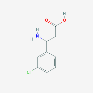 B112902 3-Amino-3-(3-chlorophenyl)propanoic acid CAS No. 68208-21-9