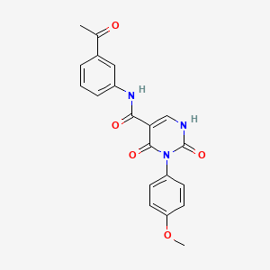 N-(3-acetylphenyl)-3-(4-methoxyphenyl)-2,4-dioxo-1,2,3,4-tetrahydropyrimidine-5-carboxamide