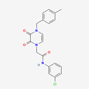 N-(3-chlorophenyl)-2-{4-[(4-methylphenyl)methyl]-2,3-dioxo-1,2,3,4-tetrahydropyrazin-1-yl}acetamide