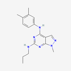 N~4~-(3,4-dimethylphenyl)-1-methyl-N~6~-propyl-1H-pyrazolo[3,4-d]pyrimidine-4,6-diamine