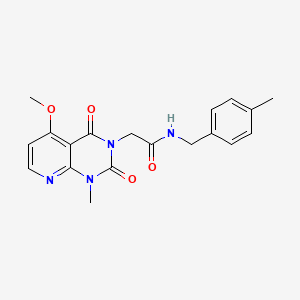 2-(5-methoxy-1-methyl-2,4-dioxo-1,2-dihydropyrido[2,3-d]pyrimidin-3(4H)-yl)-N-(4-methylbenzyl)acetamide