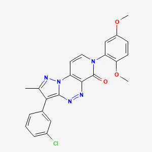 3-(3-chlorophenyl)-7-(2,5-dimethoxyphenyl)-2-methylpyrazolo[5,1-c]pyrido[4,3-e][1,2,4]triazin-6(7H)-one