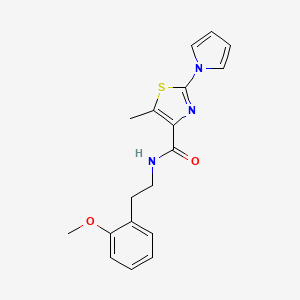 N-[2-(2-methoxyphenyl)ethyl]-5-methyl-2-(1H-pyrrol-1-yl)-1,3-thiazole-4-carboxamide