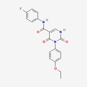 3-(4-ethoxyphenyl)-N-(4-fluorophenyl)-2,4-dioxo-1,2,3,4-tetrahydropyrimidine-5-carboxamide