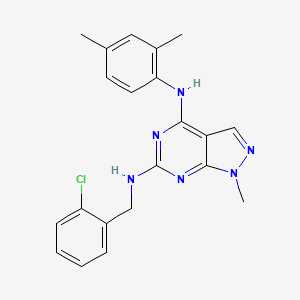 N~6~-(2-chlorobenzyl)-N~4~-(2,4-dimethylphenyl)-1-methyl-1H-pyrazolo[3,4-d]pyrimidine-4,6-diamine