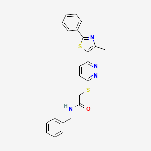 N-benzyl-2-((6-(4-methyl-2-phenylthiazol-5-yl)pyridazin-3-yl)thio)acetamide