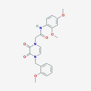 N-(2,4-dimethoxyphenyl)-2-{4-[(2-methoxyphenyl)methyl]-2,3-dioxo-1,2,3,4-tetrahydropyrazin-1-yl}acetamide